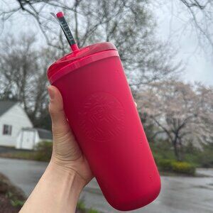 NEW Starbucks 2025 red Velvet spring summer cup tumbler 16oz  new release